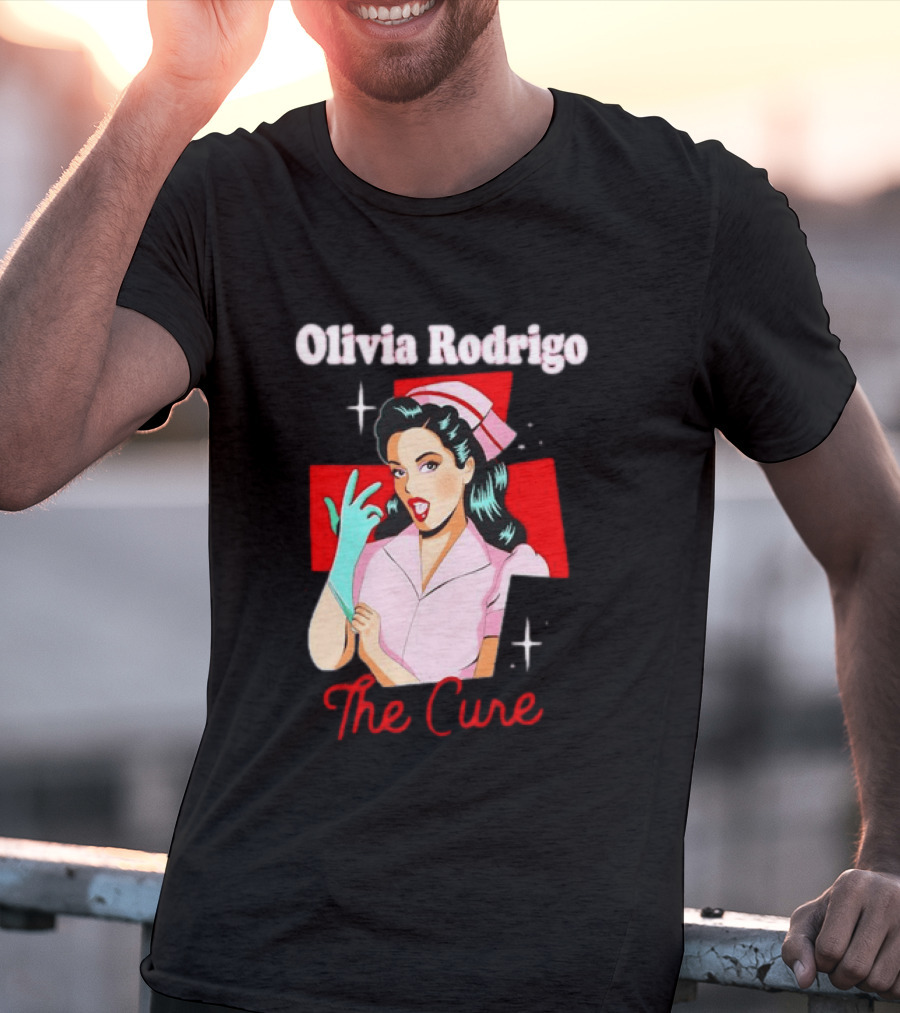 Olivia Rodrigo The Cure Pop Art Style Retro Nurse T-Shirt