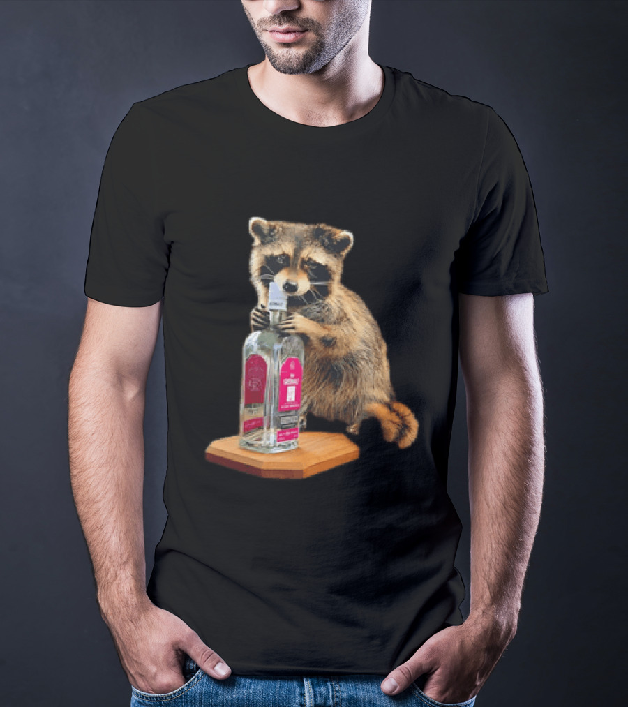 Erling Haaland Whiskey Raccoon Humor T-Shirt