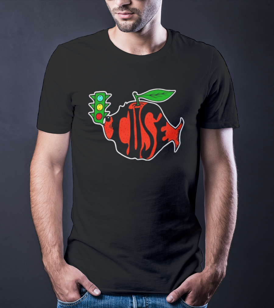Phish Orange Fruit Shaped Fish Traffic Light Concert T-Shirt