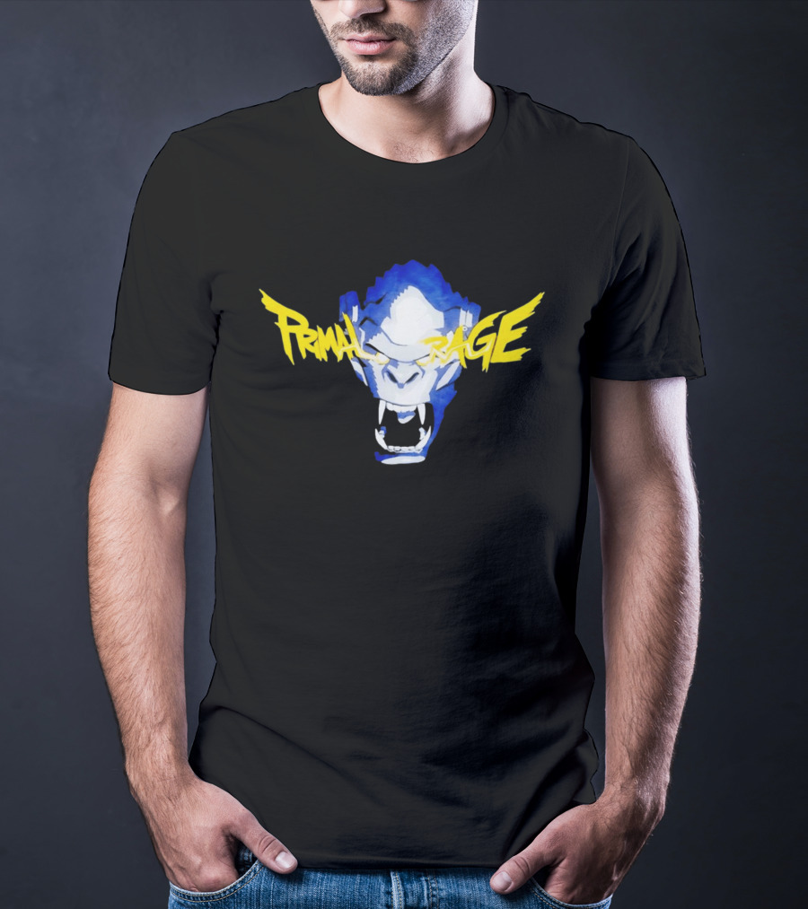 Primal Rage Roaring Gorilla Fierce Expression T-Shirt