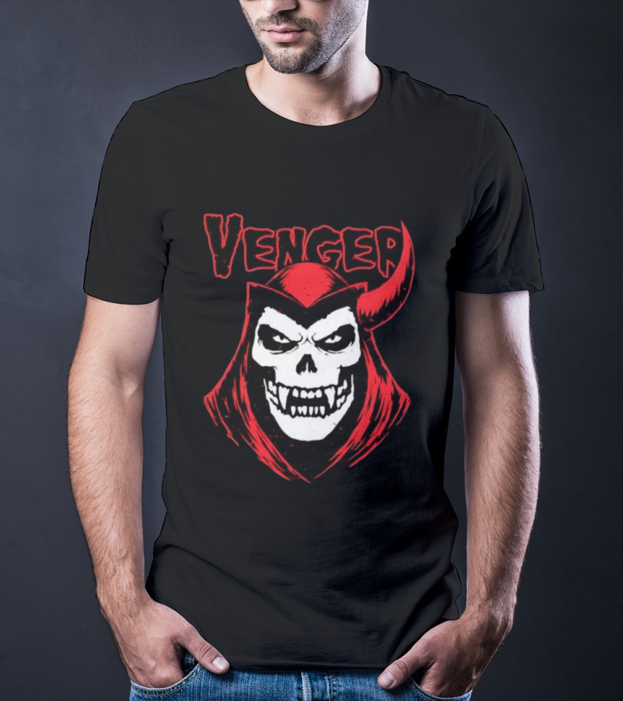 Venger Dungeons And Dragons Evil Villain Skull T-Shirt