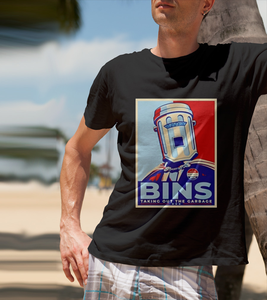 Binface Bins Hope Vote 2024 Taking Out The Garbage T-Shirt