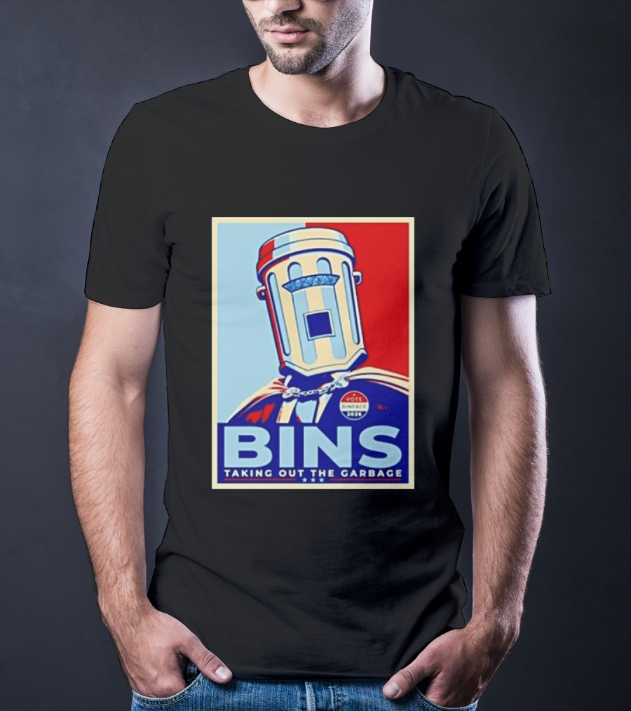 Binface Bins Hope Vote 2024 Taking Out The Garbage T-Shirt