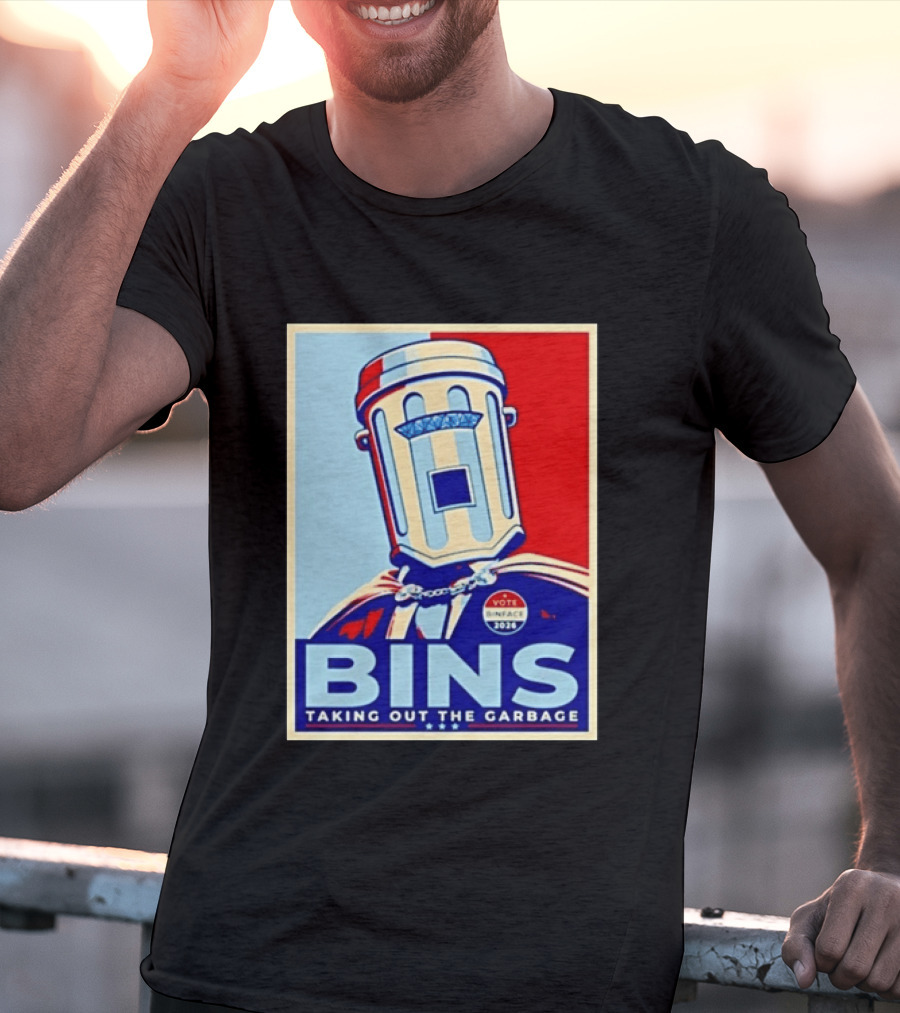 Binface Bins Hope Vote 2024 Taking Out The Garbage T-Shirt