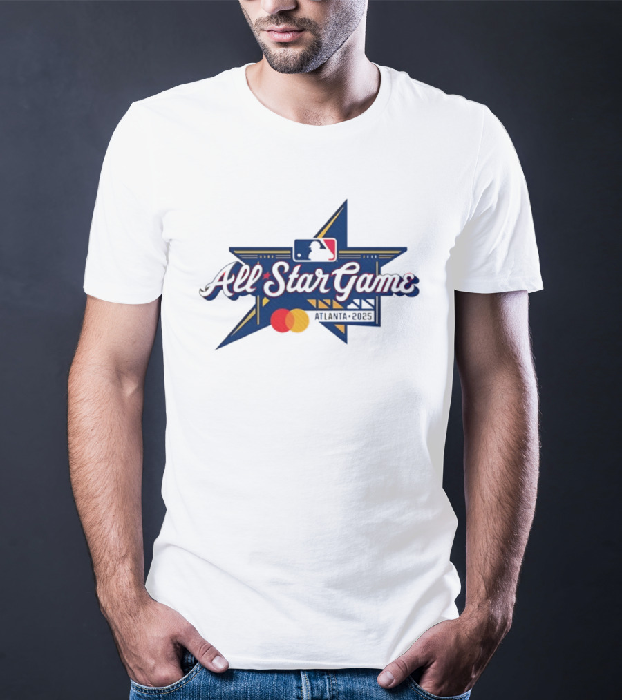 MLB All Star Game Atlanta 2025 Baseball MLB Logo Mastercard T-Shirt