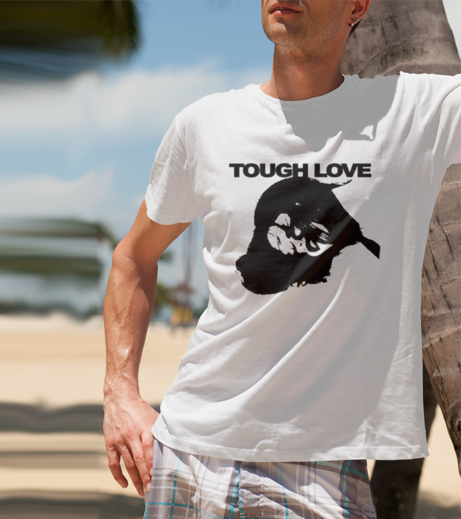 Tough Love Skull With Barbed Wire T-Shirt