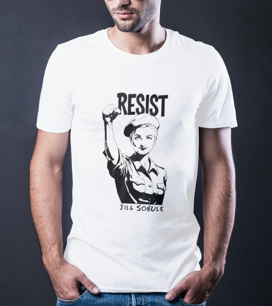 Resist Jill Sobule Empowerment Iconic Symbol Fist Raised T-Shirt