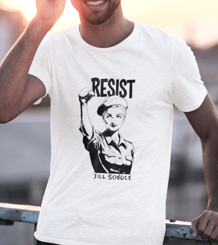 Resist Jill Sobule Empowerment Iconic Symbol Fist Raised T-Shirt