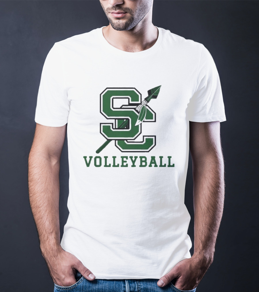 SC Volleyball Spear And Feather T-Shirt