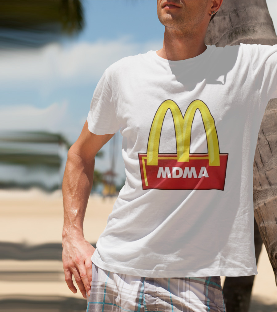 MDMA McDonald's Parody Golden Arches T-Shirt