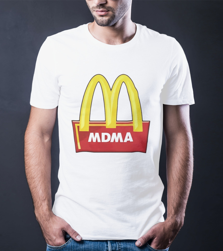 MDMA McDonald's Parody Golden Arches T-Shirt
