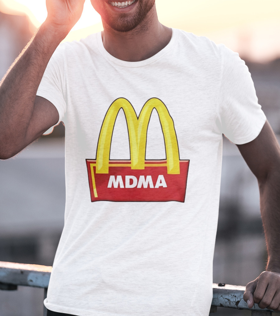 MDMA McDonald's Parody Golden Arches T-Shirt