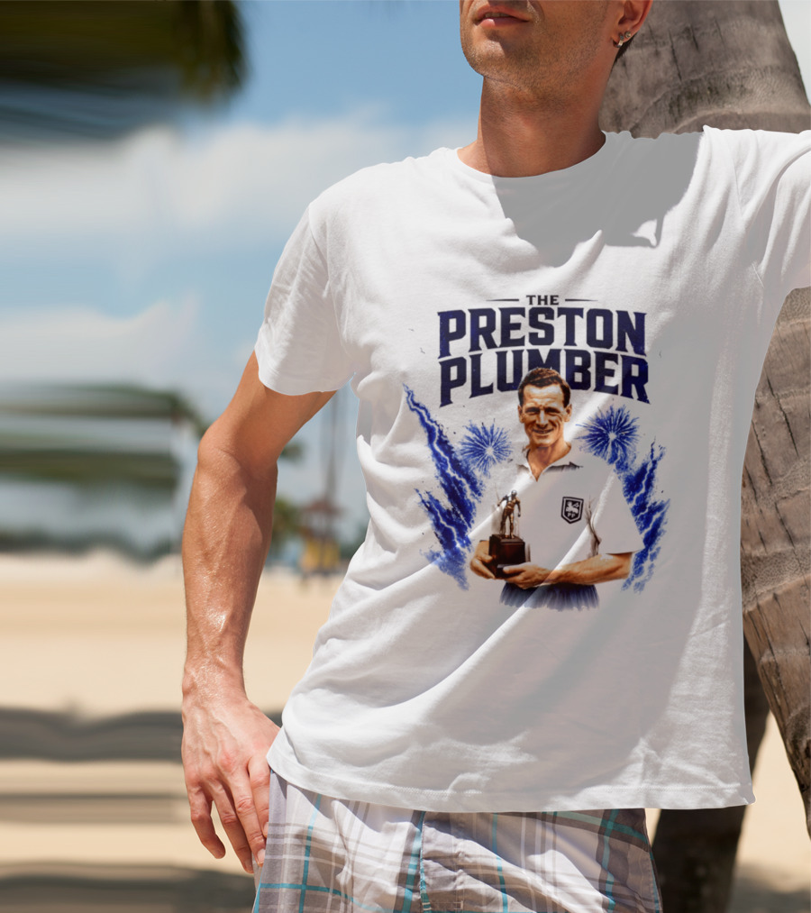 The Preston Plumber Tom Finney Football Legend T-Shirt