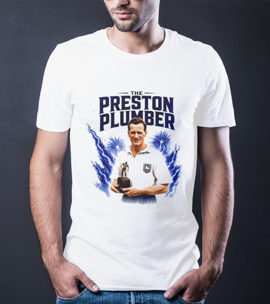 The Preston Plumber Tom Finney Football Legend T-Shirt