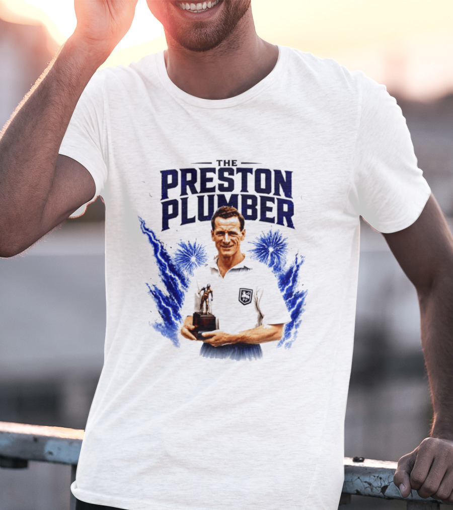 The Preston Plumber Tom Finney Football Legend T-Shirt