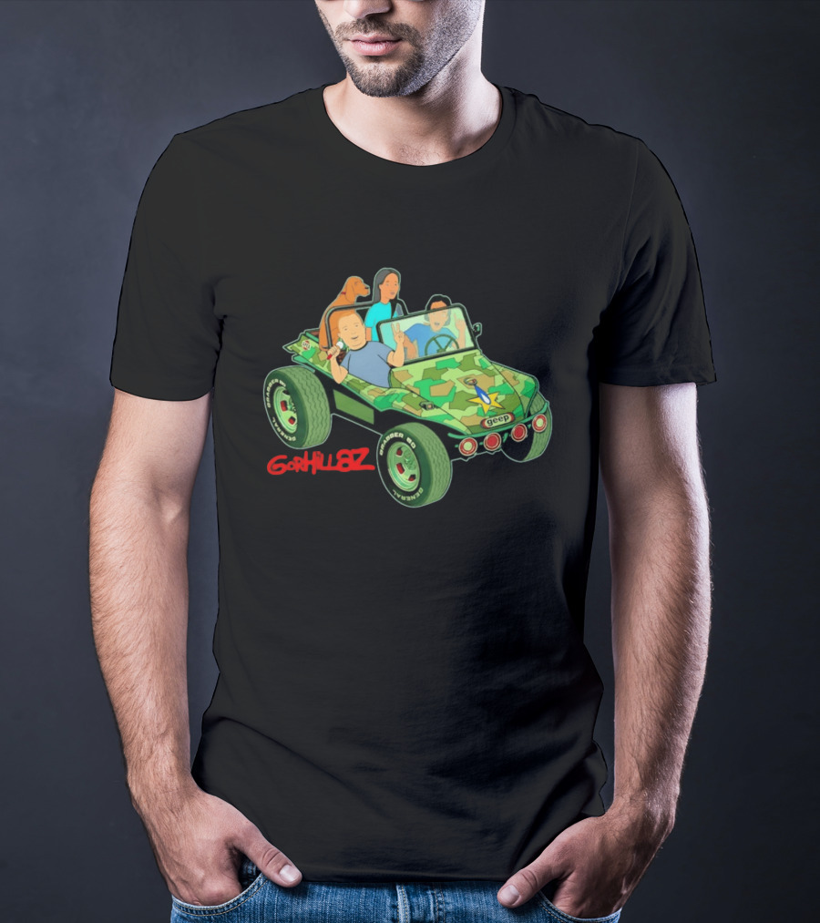 Gorhillaz Geep Bobby Hill Connie Souphanousinphone Unique Crossover Jeep Adventure T-Shirt