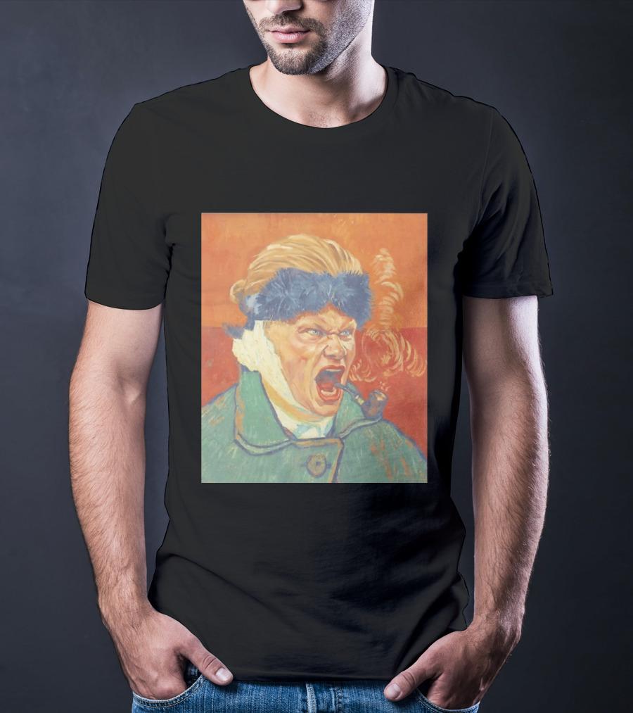 Erling Haaland Van Gogh Pipe Smoking T-Shirt