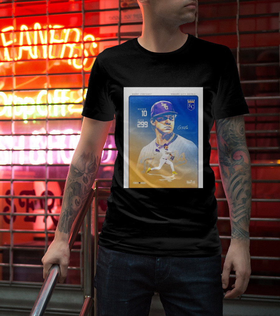 Grant Fontenot Kansas City Royals MLB Draft Round 10 Pick 299 T-Shirt