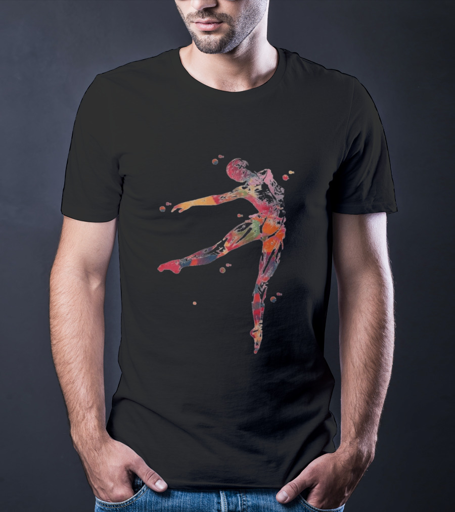 Dancer Anatomy Kinesiology Artistic Colorful Motion T-Shirt