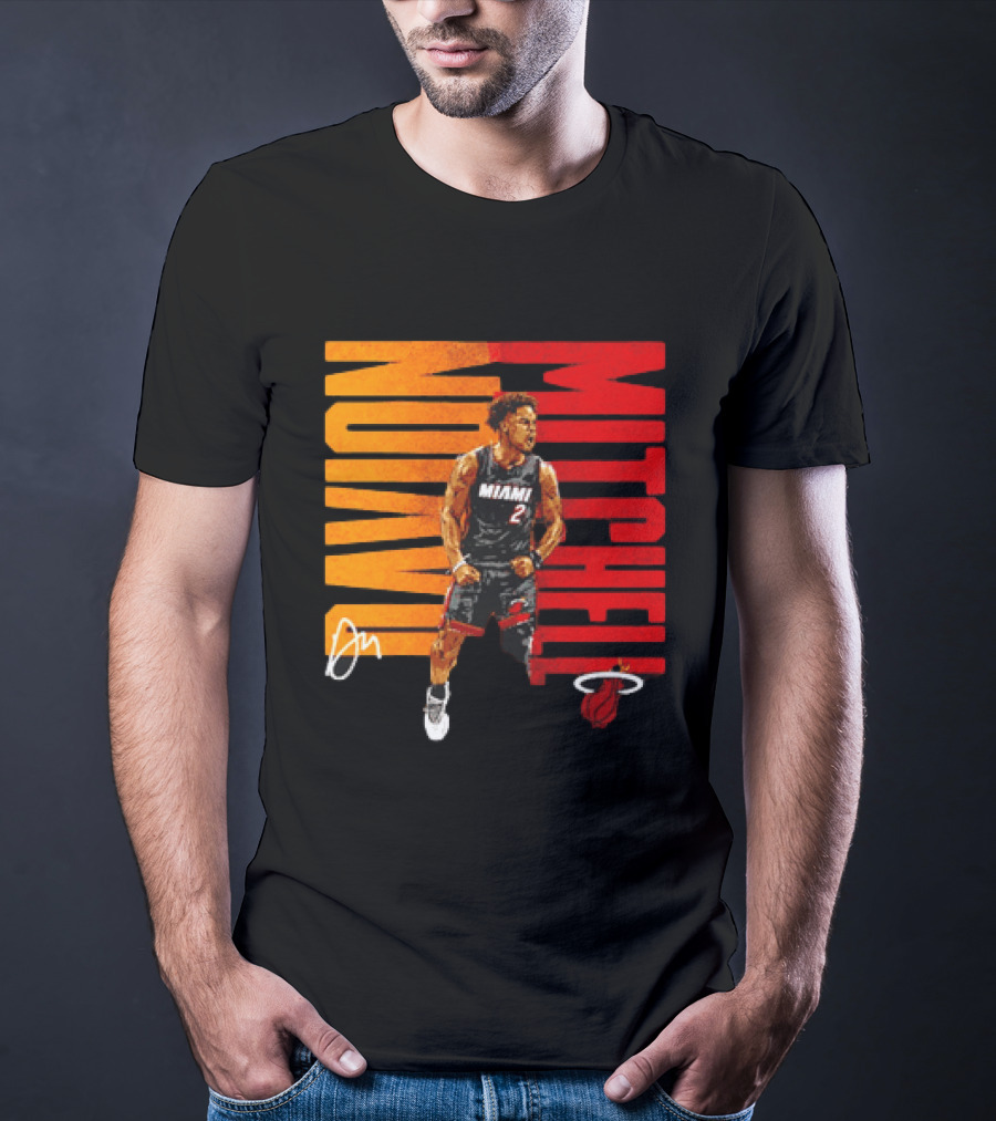Davion Mitchell Miami Heat Number 2 Basketball Player T-Shirt