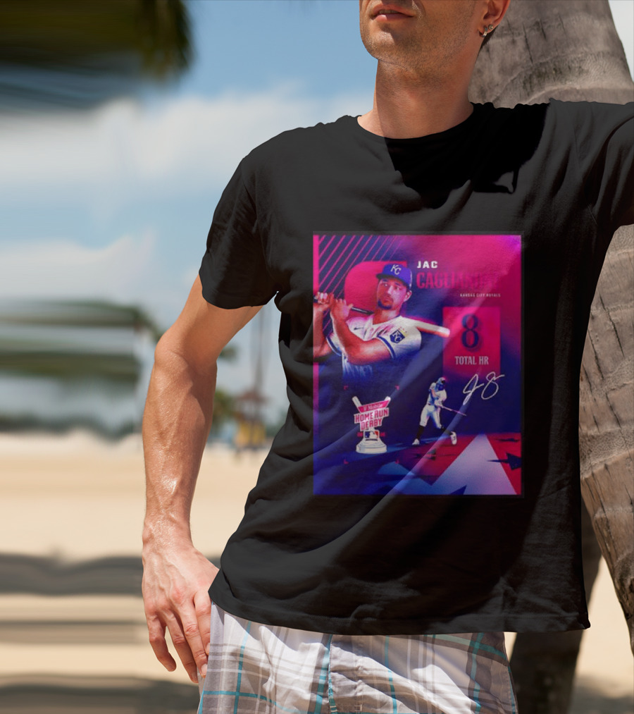 Jac Caglianone Kansas City Royals Home Run Derby 2026 8 Total HR T-Shirt