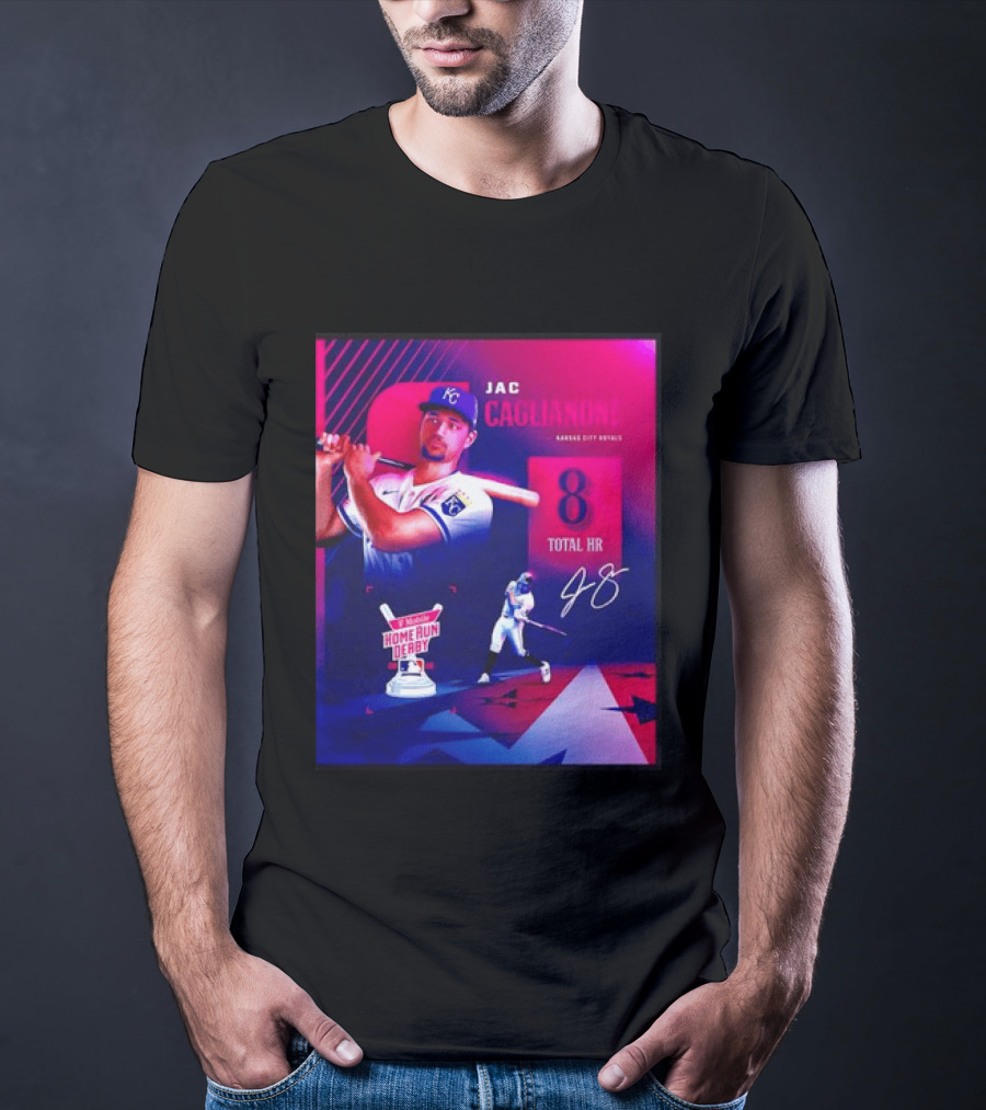 Jac Caglianone Kansas City Royals Home Run Derby 2026 8 Total HR T-Shirt