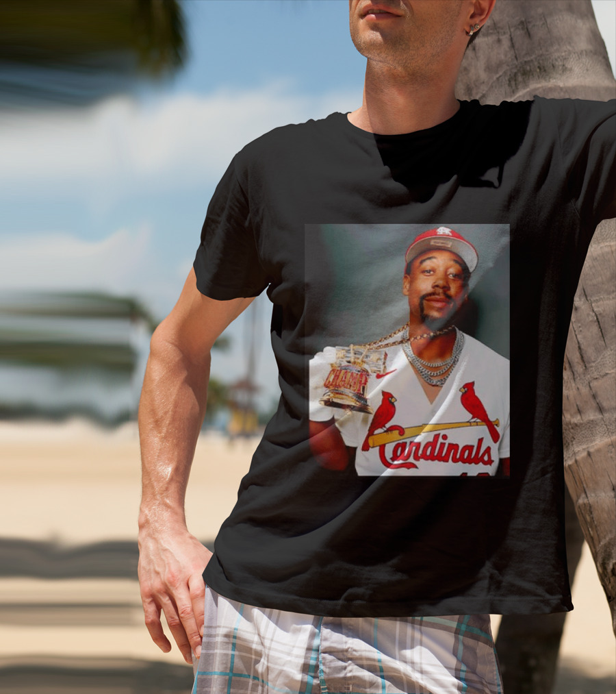 St Louis Cardinals Jordan Walker Champ Trophy Baseball T-Shirt