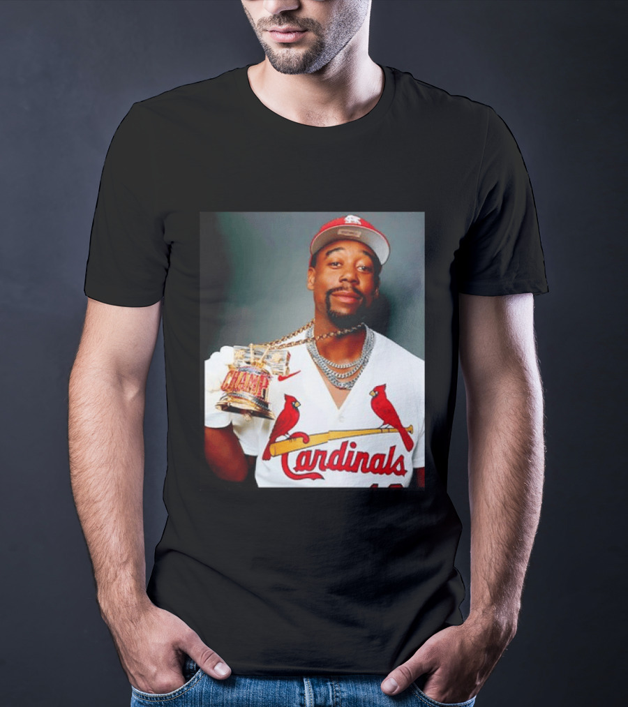 St Louis Cardinals Jordan Walker Champ Trophy Baseball T-Shirt