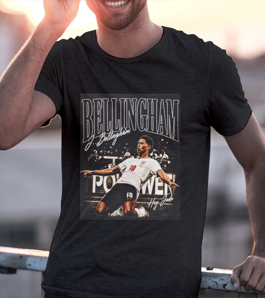 Bellingham J. Bellingham Hey Jude Football Power No. 10 T-Shirt