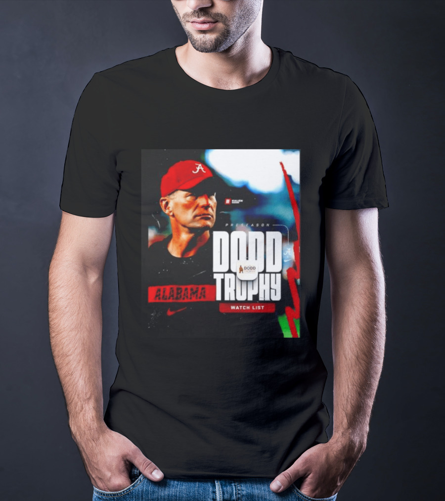 Alabama Crimson Tide Preseason Dodd Trophy List Kalen DeBoer Nike T-Shirt