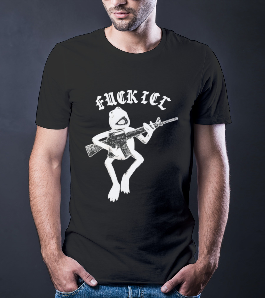 FUCKICE Kermit Frog United Snakes Meme T-Shirt