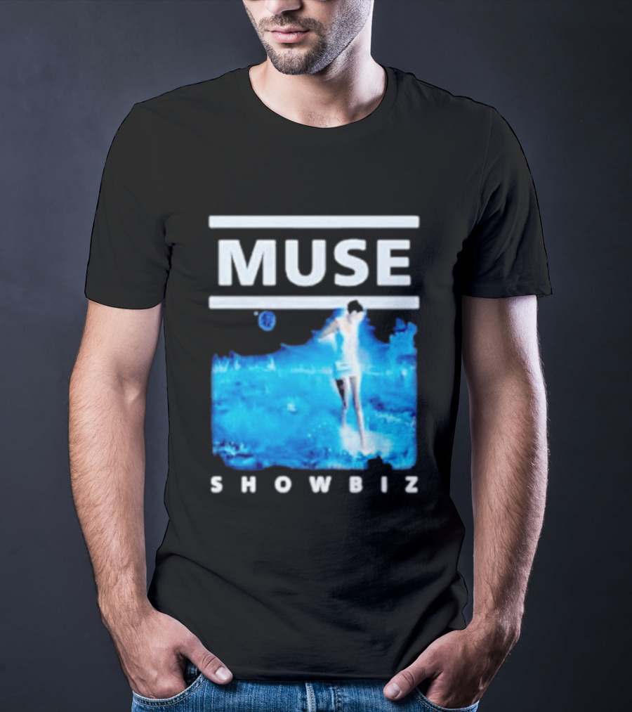 Muse Showbiz Album Cover Art Blue Aesthetic T-Shirt