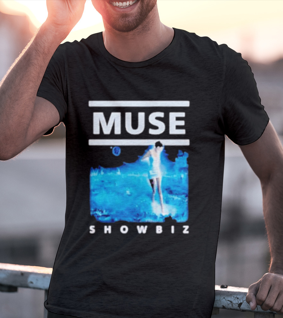 Muse Showbiz Album Cover Art Blue Aesthetic T-Shirt