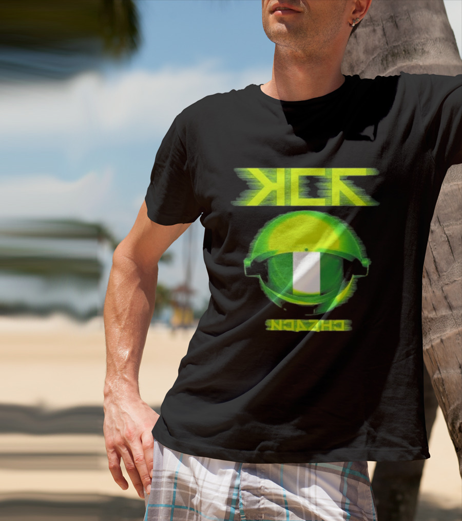 My Chemical Romance MCR Neon Green Glitch Helmet Italy Florence Visarno Arena 15 July 2026 T-Shirt