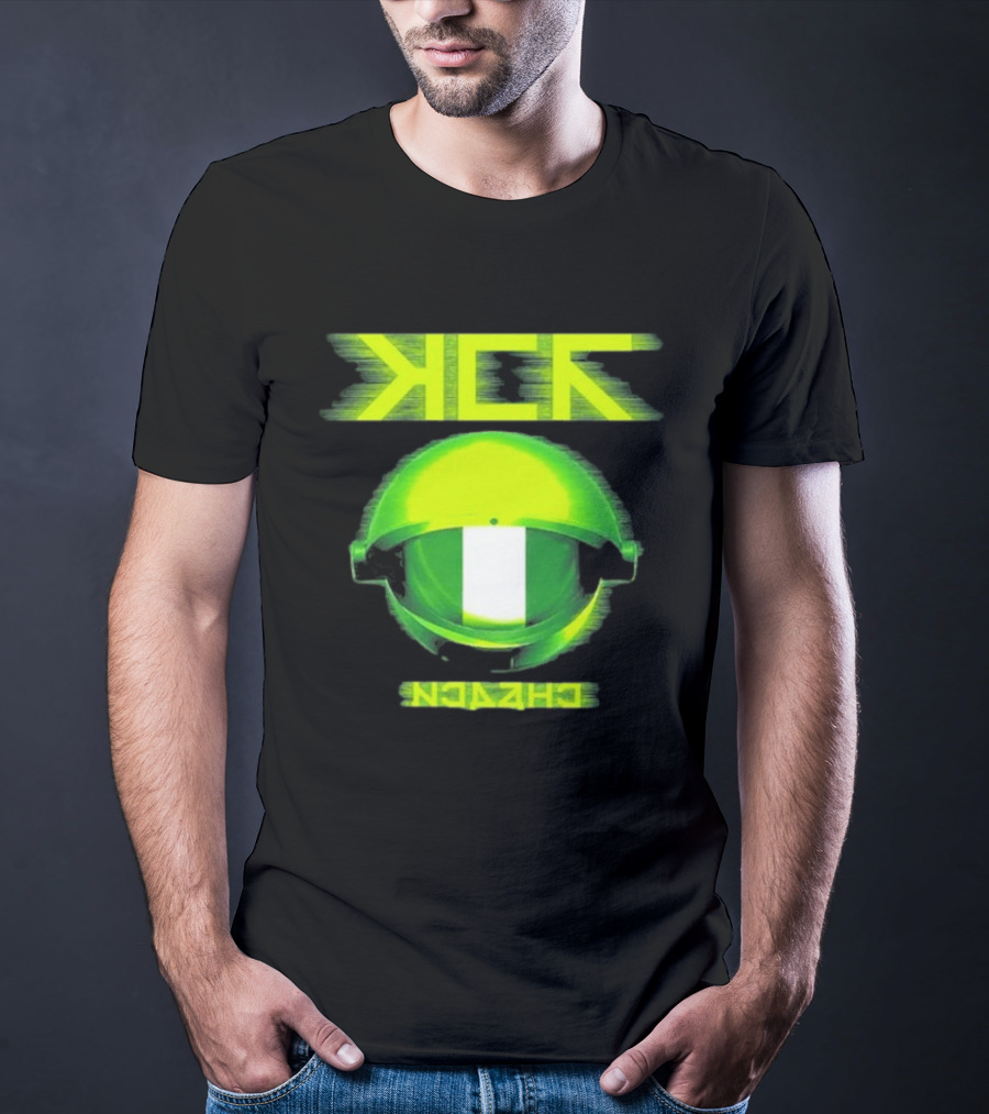 My Chemical Romance MCR Neon Green Glitch Helmet Italy Florence Visarno Arena 15 July 2026 T-Shirt