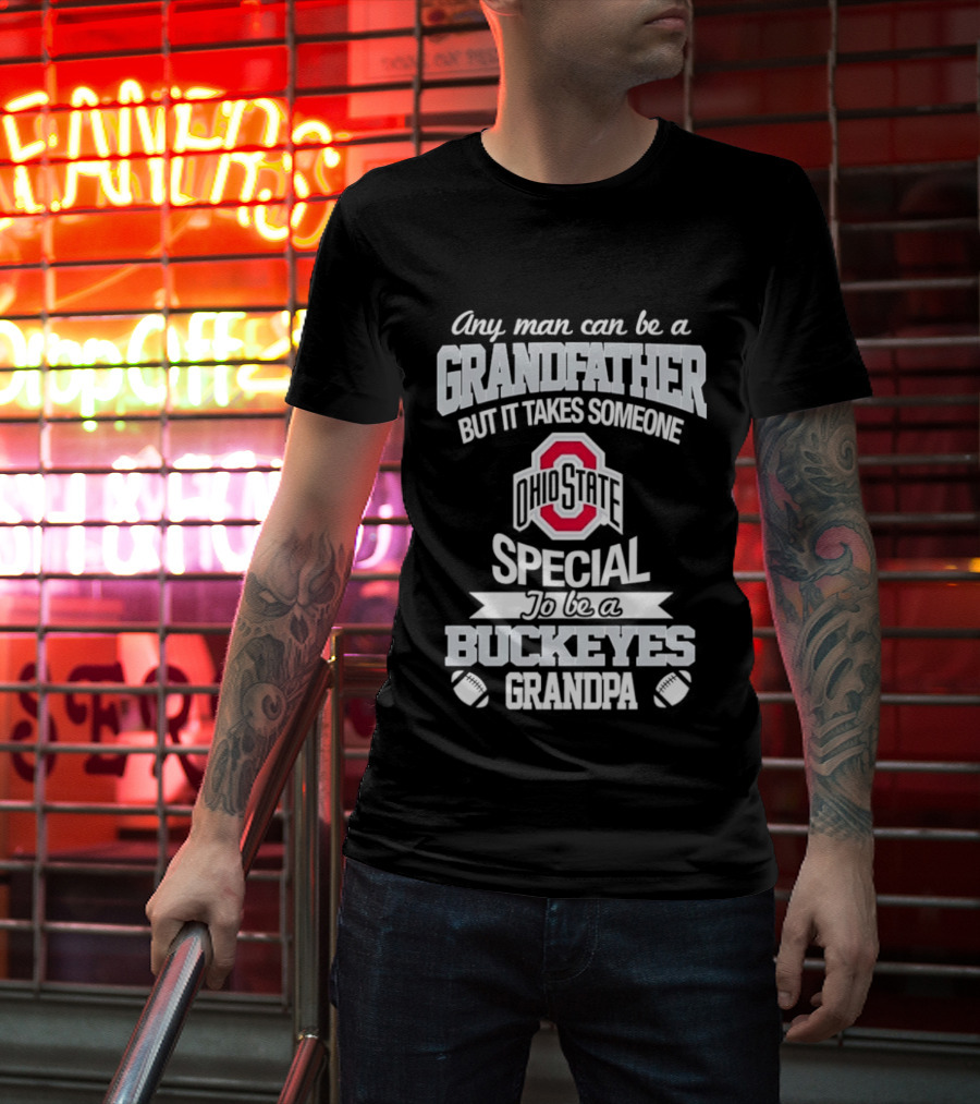Ohio State Buckeyes Special Grandpa Football Fan T-Shirt