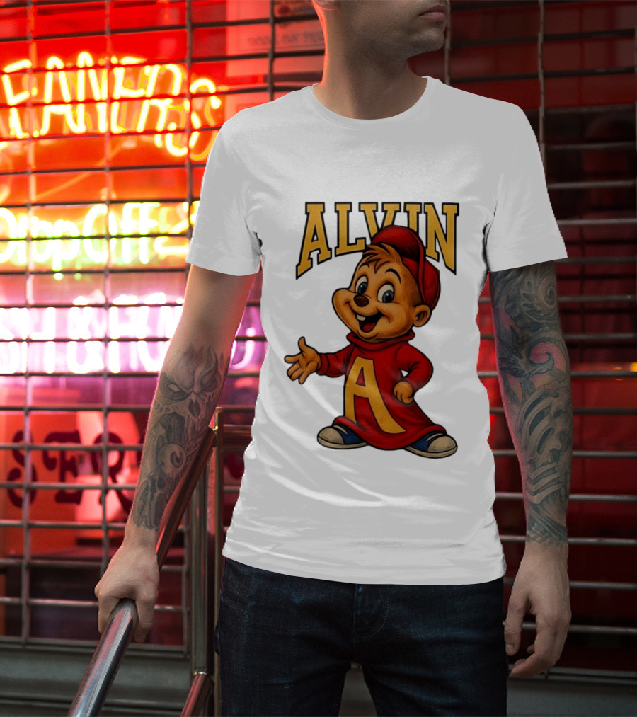Alvin And The Chipmunks Alvin Character With Standing A T-Shirt