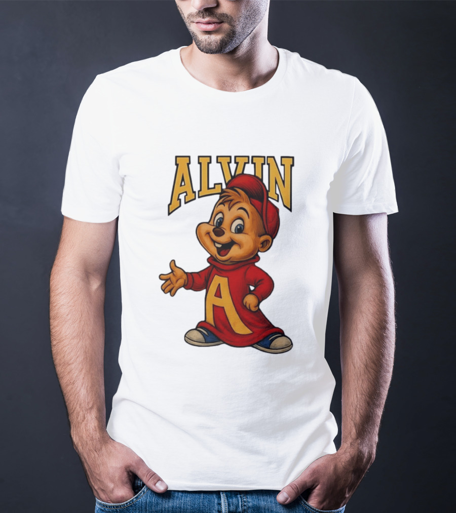 Alvin And The Chipmunks Alvin Character With Standing A T-Shirt