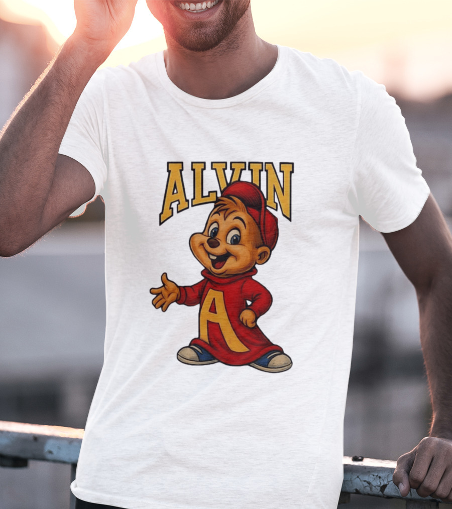 Alvin And The Chipmunks Alvin Character With Standing A T-Shirt