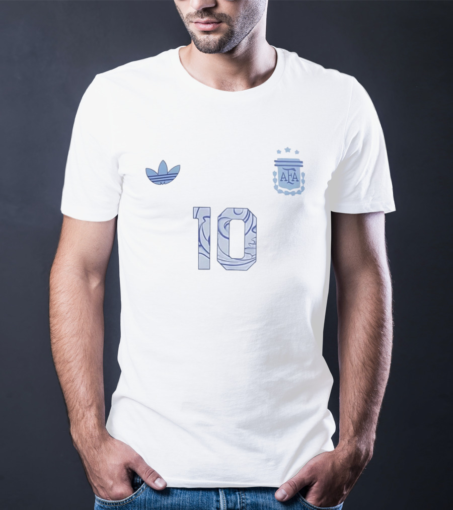 Argentina AFA 10 Trefoil Crest T-Shirt