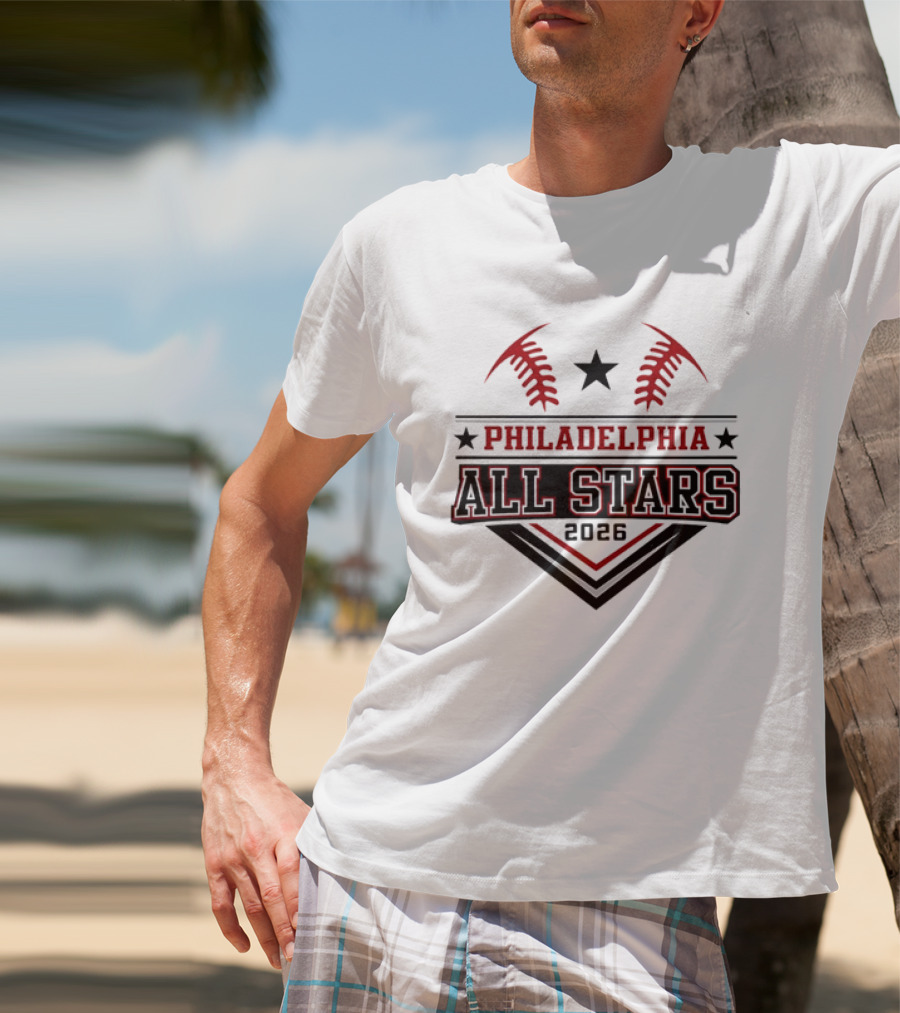 Philadelphia All Stars 2026 Baseball Star T-Shirt