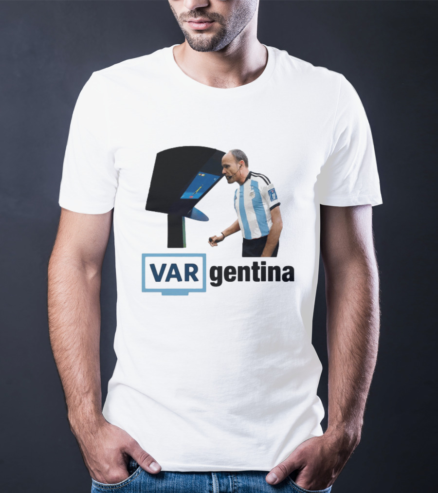 VAR Argentina Football Referee Interaction T-Shirt