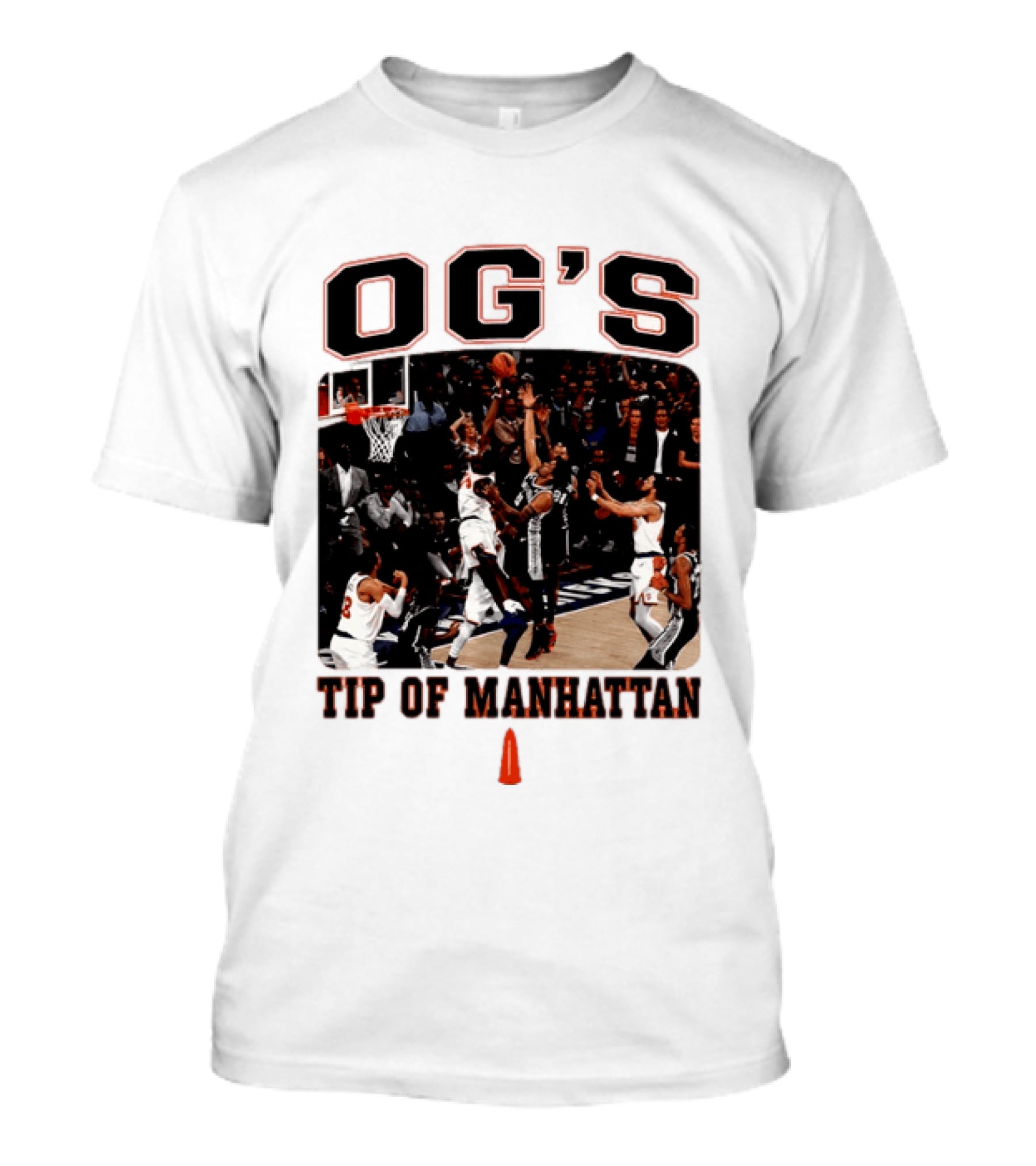 OG's Tip Of Manhattan New York Basketball Scene T-Shirt