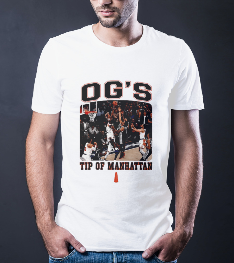 OG's Tip Of Manhattan New York Basketball Scene T-Shirt