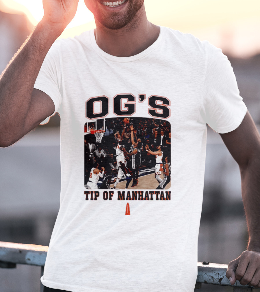 OG's Tip Of Manhattan New York Basketball Scene T-Shirt