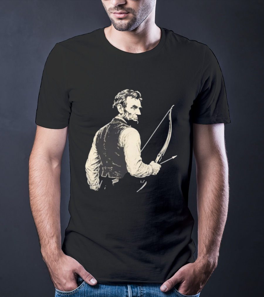 Abraham Lincoln Archery Bow And Arrow Hunting T-Shirt