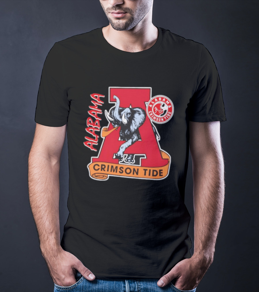 Alabama Crimson Tide Big Al Elephant NCAA Football T-Shirt