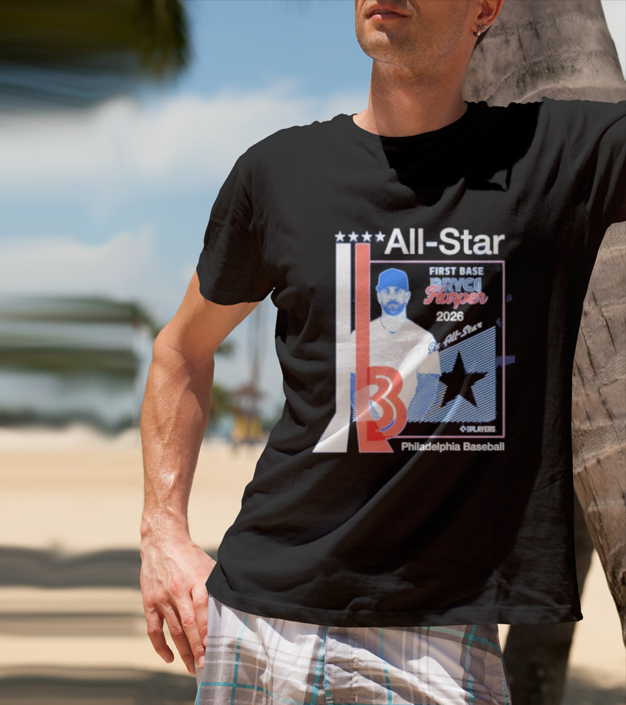 All Star Bryce Harper First Base 9x All Star 2026 Philadelphia Baseball T-Shirt