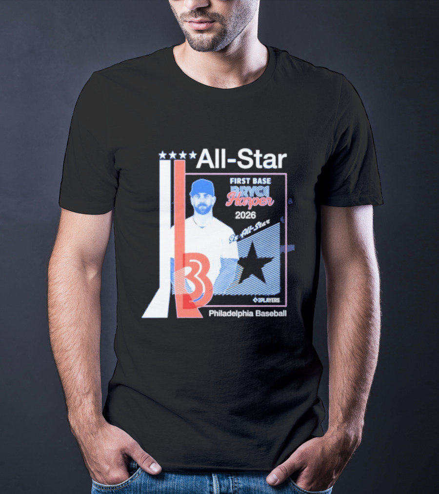All Star Bryce Harper First Base 9x All Star 2026 Philadelphia Baseball T-Shirt