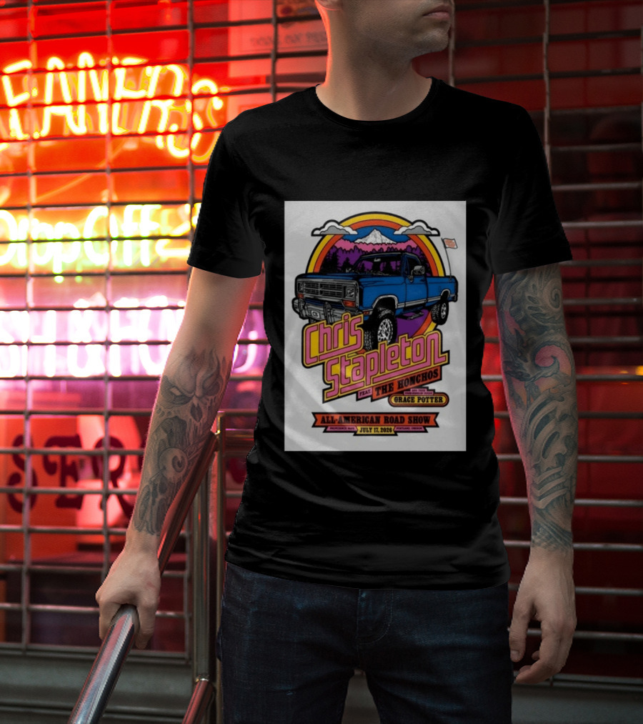 Chris Stapleton Feat The Honchos Grace Potter All American Road Show Providence Park Portland Oregon July 17 2026 T-Shirt
